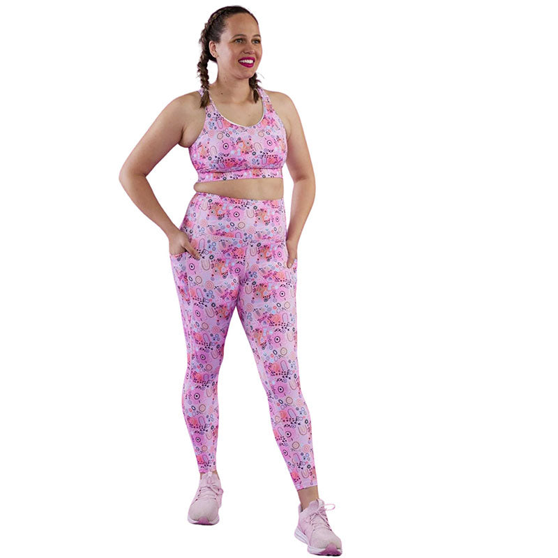 Strong Women 7/8 Leggings by Mama Movement – Peace Warrior