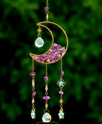 Half Moon Crystal Suncatchers