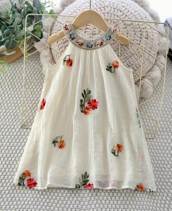 Girls Embroidered Dress