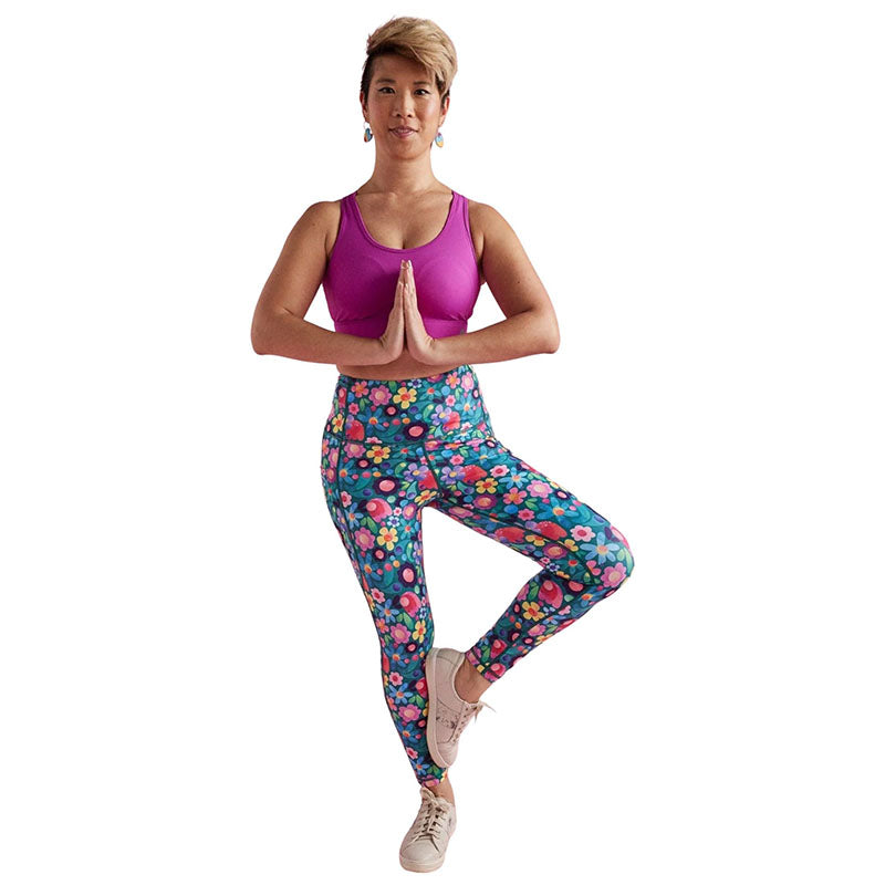 Floral Fields 7/8 Leggings By Mama Movement