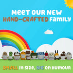 Positive Poo - Mini Hand Crochet Plush Supports