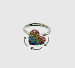 Fidget Spinner Ring HEART