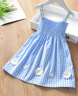 Gingham Daisy Dress