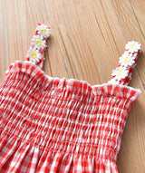 Gingham Daisy Dress