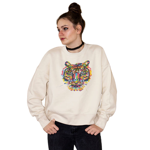 Ladies Sweatshirt Cream