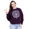 Ladies Sweatshirt Plum