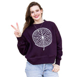 Ladies Sweatshirt Plum