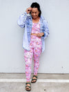 Strong Women 7/8 Leggings by Mama Movement - Peace Warrior