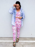 Strong Women 7/8 Leggings by Mama Movement - Peace Warrior
