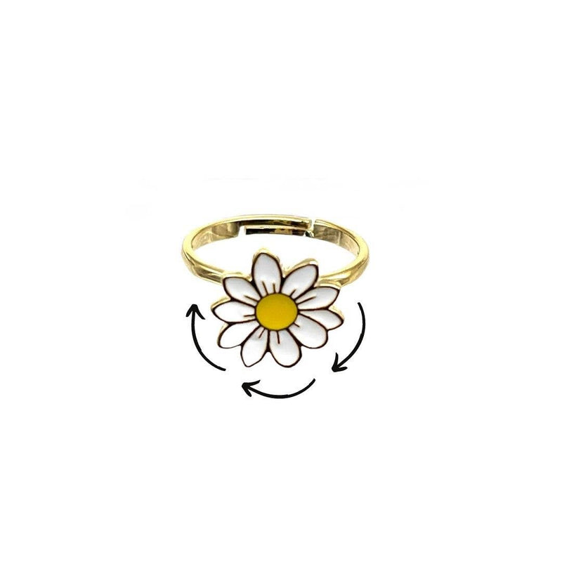 Daisy Fidget Spinner Ring
